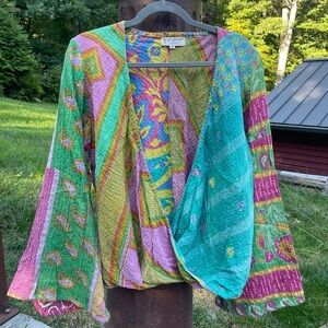 Kantha Bae Bell Sleeve Infinity Top